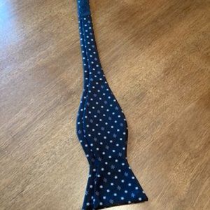 Black, Gray, and White Patterned Bow Tie